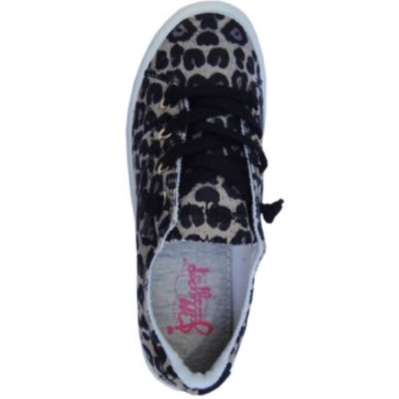Jellypop Dallas Sz 7 Canvas Sneakers Leopard Print - Picture 2 of 3